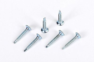 Bugled head self drilling screw